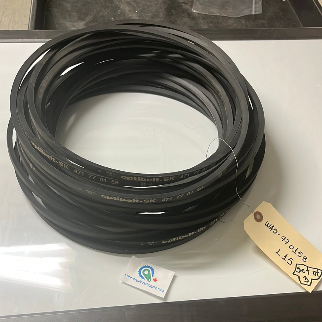 BELTS 6 FROM 920505, SET OF 3