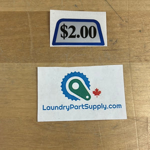 $2.00 HANDLE VEND DECAL- Each Sold Separately