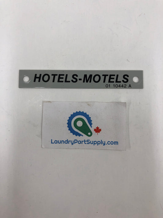 GENERAL NAMEPLATE - HOTEL/MOTEL