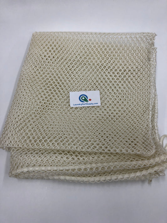 LAUNDRY NET BAGS,18X30,RAWHIDE,D/S,WHITE