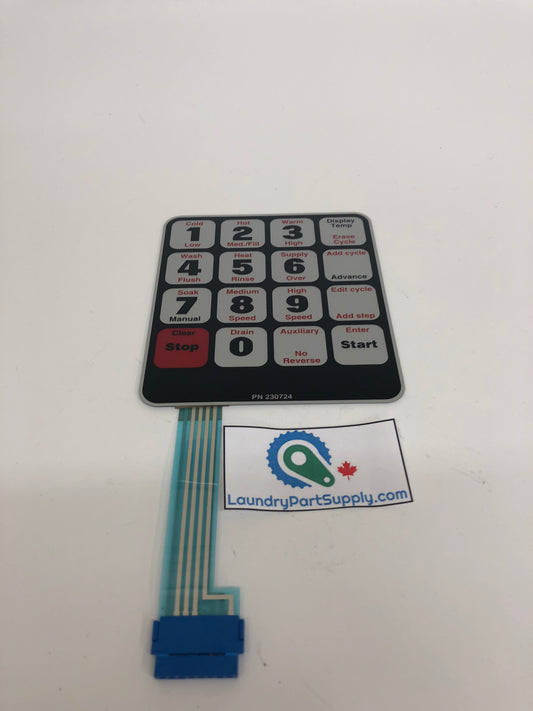 DECAL, KEYPAD  WE6  UW/UF